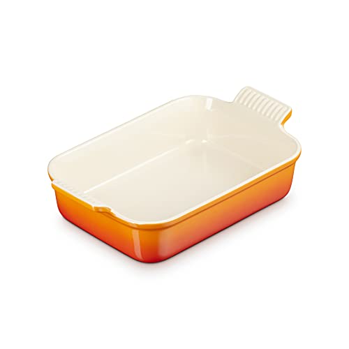 LE CREUSET Pirofila rettangolare Tradition in gres vetrificato, 26 cm, 2.4 L, Arancione,