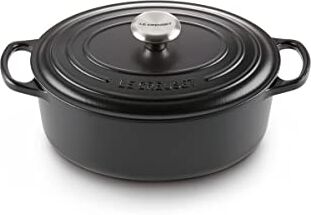 LE CREUSET Cocotte ovale Evolution in ghisa vetrificata, diameter 31 cm, Nero,