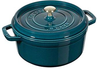 STAUB Casseruola/Cocotte in ghisa, Tonda 20 cm, 2,24 litri, La Mer