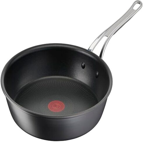 Tefal Jamie Oliver, Padella anodizzata Dura da 24 cm, Alluminio Duro, Nero