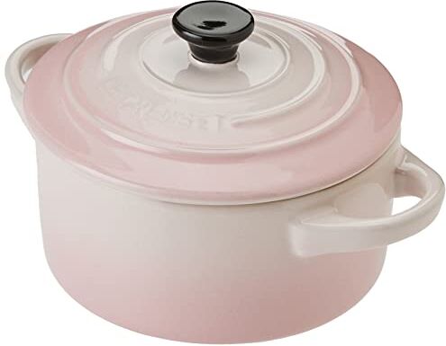 LE CREUSET Mini cocotte rotonda in gres vetrificato, 250 ml, diameter 10 cm, Shell Pink,