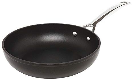 LE CREUSET Padella alta in alluminio antiaderente, diameter 24 cm, con Impugnatura e Manico, per per tutte le fonti di calore, induzione inclusousa, Nero,