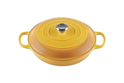 LE CREUSET Tegame basso Evolution in ghisa vetrificata, Rotondo, Ø 30 cm, Nectar,