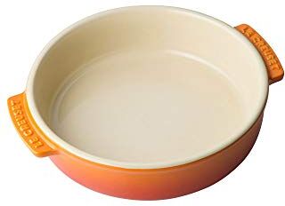 LE CREUSET Pirofila per aperitivo in gres vetrificato, Rotonda, 450 ml, diameter 14 cm, Arancio,