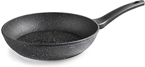 LACOR Sartén Java Antiadherente, Sartén de Aluminio Forjado, Apta para todas las Cocinas, Difusor Full Induction, Ecológica y Libre de PFOA, 18cm, Negro