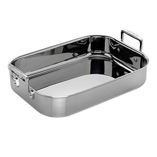 LE CREUSET Arrostiera rettangolare in acciaio inox, 35 x 25 x 7 cm , 96102270000000