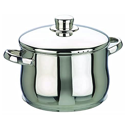 IBILI , Casseruola con coperchio Oslo, 20 cm, acciaio inox, adatta all’induzione.