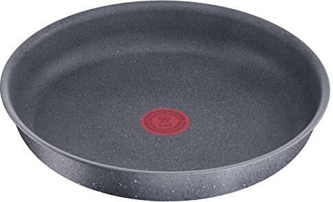 Lagostina Ingenio Mineralis Green Padella Ø 24 cm, Padella in Alluminio 100% Riciclato, per Gas, Forno e Induzione, con Indicatore di Cottura, Utilizzabile con Manico Removibile