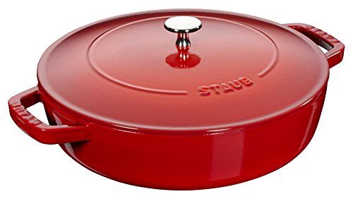 STAUB 40511-475-0 Padella in ghisa, Rosso, 24 cm