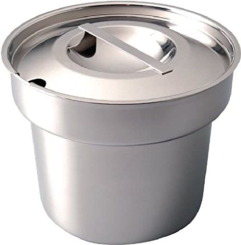 VOGUE K081 Bain Marie Pentola E Coperchio 7 Pinte Pentole In Acciaio Inox Pentole, Argento