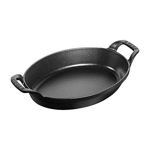 STAUB Sur la Table Minis Pirofila Ovale, Ghisa, Nero, 24 cm