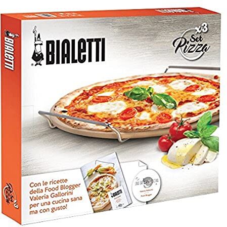 Bialetti Pietra per Pizza Pala e Schneider, Acciaio, Argento, 50 x 40 x 5 cm