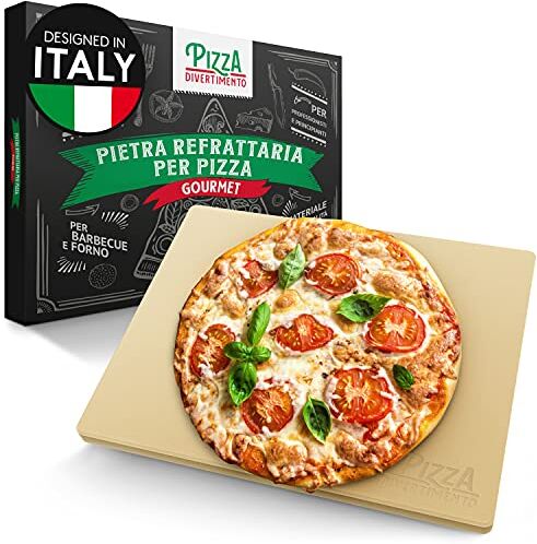 Pizza Divertimento Pietra refrattaria per forno e griglia a gas Pietra refratteria in cordierite fino a 900 °C Base croccante e condimento succulento