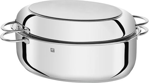 ZWILLING Casseruola per arrosto con Coperchio, Adatta per Induzione, Acciaio Inox, 8,5 litri, Plus