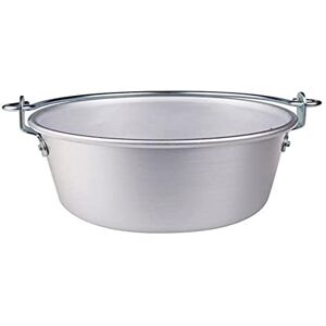 Baldassare Agnelli Pentole Agnelli, FAMA4432, Paiolo con 1 Manico ad Arco in Acciaio Inox, Alluminio, Argento Baldassare Agnelli Pentole Agnelli, FAMA4432, Paiolo con 1 Manico ad Arco in Acciaio Inox, Alluminio, Argento