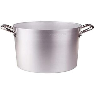Baldassare Agnelli Pentole Agnelli Linea Alluminio 2 mm Pentola con Due Maniglie Inox, Argento, 50 cm Baldassare Agnelli Pentole Agnelli Linea Alluminio 2 mm Pentola con Due Maniglie Inox, Argento, 50 cm