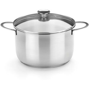 BRA Ancora Pentola, 26 cm, Acciaio inossidabile 18/10, con Coperchio in vetro BRA Ancora Pentola, 26 cm, Acciaio inossidabile 18/10, con Coperchio in vetro