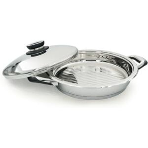 ECOVITAM Padella grill in acciaio inox 28cm - Tutti i piani cottura - Termometro ECOVITAM Padella grill in acciaio inox 28cm - Tutti i piani cottura - Termometro