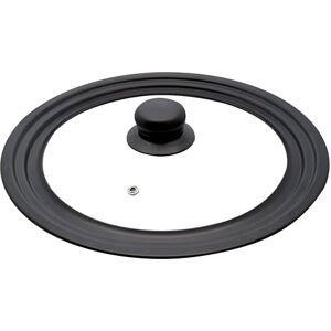 ELO Coperchio universale per cucina 16/18/20 cm, coperchio per pentola o padella adattabile, vetro, acciaio al carbonio, plastica, 22,5 x 22,5 x 5 cm ELO Coperchio universale per cucina 16/18/20 cm, coperchio per pentola o padella adattabile, vetro, acciaio al carbonio, plastica, 22,5 x 22,5 x 5 cm