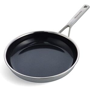 KitchenAid Padella Multi-Ply Padella antiaderente in acciaio inox, senza PFAS e ceramica antiaderente da 28cm, induzione, Multi Clad, argento KitchenAid Padella Multi-Ply Padella antiaderente in acciaio inox, senza PFAS e ceramica antiaderente da 28cm, induzione, Multi Clad, argento