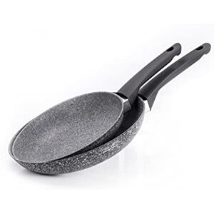 Moneta Sinfonia Set 2 padelle (22-26 cm) anche per induzione, rivestimento rinforzato con particelle minerali. Made in Italy Moneta Sinfonia Set 2 padelle (22-26 cm) anche per induzione, rivestimento rinforzato con particelle minerali. Made in Italy