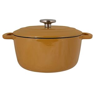 Cosy & Trendy Casseruola in ghisa smaltata "FONTESTIC" 4,5L-ambra gold-D24 cm Cosy & Trendy Casseruola in ghisa smaltata "FONTESTIC" 4,5L-ambra gold-D24 cm