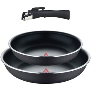 BERGNER – Set di 3 padelle, 24, 28 cm, con manico rimovibile, Alluminio pressato & Heat Dot, Rivestimento ILAG Essential, Antracite BERGNER – Set di 3 padelle, 24, 28 cm, con manico rimovibile, Alluminio pressato & Heat Dot, Rivestimento ILAG Essential, Antracite