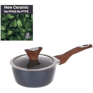 KASANOVA Casseruola un manico 6 cm con coperchio ottanio New Ceramic KASANOVA Casseruola un manico 6 cm con coperchio ottanio New Ceramic