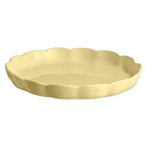 Emile Henry Piatto per torta Ø 31 cm – Ceramica ad alta resistenza – Cottura omogenea e torta dorata a cuore – Colore giallo vaniglia – Made in France Emile Henry Piatto per torta Ø 31 cm – Ceramica ad alta resistenza – Cottura omogenea e torta dorata a cuore – Colore giallo vaniglia – Made in France