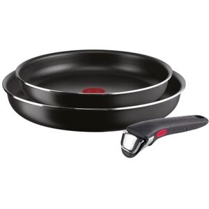 Lagostina Ingenio Essential Plus Set di Pentole e Padelle Antiaderenti in Alluminio per Gas e Forno (no induzione), 3 Pezzi, Padelle Ø 24 e 28 cm e Manico Removibile Lagostina Ingenio Essential Plus Set di Pentole e Padelle Antiaderenti in Alluminio per Gas e Forno (no induzione), 3 Pezzi, Padelle Ø 24 e 28 cm e Manico Removibile