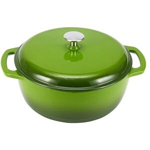 Amazon Basics Pentola in ghisa smaltata rotonda - Resistente & piccola - 4,1 L - Verde Amazon Basics Pentola in ghisa smaltata rotonda - Resistente & piccola - 4,1 L - Verde