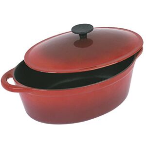 Tradifonte 501807 Casseruola ovale - 4L - Rosso Tradifonte 501807 Casseruola ovale - 4L - Rosso