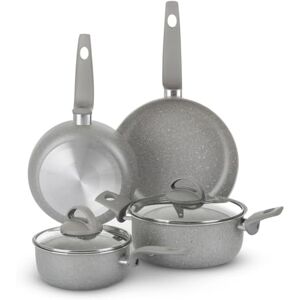 KASANOVA Set pentole per piani cottura tradizionali, set di pentole antiaderente, Batteria di Pentole, cottura salutare, rapida e uniforme. Made in Italy (6 pezzi) KASANOVA Set pentole per piani cottura tradizionali, set di pentole antiaderente, Batteria di Pentole, cottura salutare, rapida e uniforme. Made in Italy (6 pezzi)