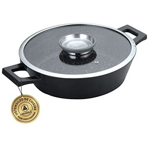 LAGUIOLE Padella a induzione Greblon C2+ antiaderente nera da 32 cm MAESTRO LAGUIOLE Padella a induzione Greblon C2+ antiaderente nera da 32 cm MAESTRO