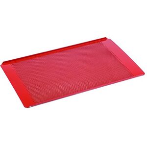APS Teglia forata GN 1/1, alluminio con rivestimento in silicone, 53 x 32,5 cm, proprietà antiaderenti, resistente alla temperatura fino a 240 °C, rosso APS Teglia forata GN 1/1, alluminio con rivestimento in silicone, 53 x 32,5 cm, proprietà antiaderenti, resistente alla temperatura fino a 240 °C, rosso