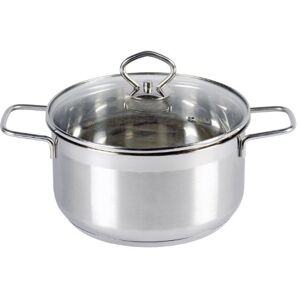 KRÜGER 101016 MA Pentola in acciaio inossidabile con coperchio trasparente, Diametro 16 cm KRÜGER 101016 MA Pentola in acciaio inossidabile con coperchio trasparente, Diametro 16 cm