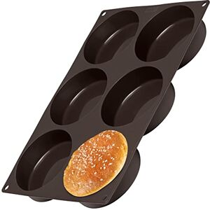 Lurch FlexiForm Stampo in Silicone per Pattys da 10 cm, 6 Scomparti, Colore: Marrone Lurch FlexiForm Stampo in Silicone per Pattys da 10 cm, 6 Scomparti, Colore: Marrone