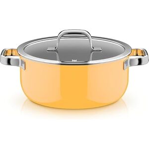 WMF Fusiontec Mineral Pro 0 Pentola a induzione, 24 cm, resistente ai graffi, adatta a tutti i piani cottura, made in Germany, giallo mango WMF Fusiontec Mineral Pro 0 Pentola a induzione, 24 cm, resistente ai graffi, adatta a tutti i piani cottura, made in Germany, giallo mango