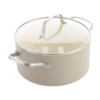 GreenChef Nordics Casseruola con Coperchio in Vetro e Rivestimento Ceramico Antiaderente, 18 cm/2,1 L, Compatibile con Induzione, Manico Legno, Senza PFAS, Adatta Forno 220 °C, Lavastoviglie, Crema GreenChef Nordics Casseruola con Coperchio in Vetro e Rivestimento Ceramico Antiaderente, 18 cm/2,1 L, Compatibile con Induzione, Manico Legno, Senza PFAS, Adatta Forno 220 °C, Lavastoviglie, Crema