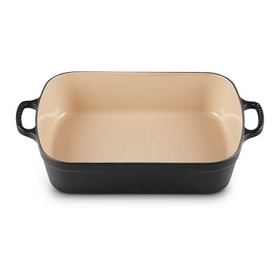 LE CREUSET Pirofila rettangolare Evolution in ghisa vetrificata, 33 cm, Nero, 20184330002422 LE CREUSET Pirofila rettangolare Evolution in ghisa vetrificata, 33 cm, Nero, 20184330002422