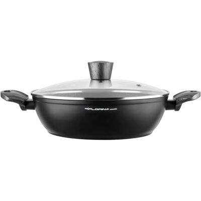 Florina Pentola in alluminio (3,8 l) I Diametro 28 cm, con coperchio in vetro I rivestimento antiaderente, pentola a induzione, ovale, ideale per fornelli a induzione, fornelli a gas Florina Pentola in alluminio (3,8 l) I Diametro 28 cm, con coperchio in vetro I rivestimento antiaderente, pentola a induzione, ovale, ideale per fornelli a induzione, fornelli a gas