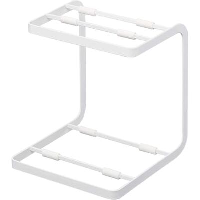 YAMAZAKI 5154 TOWER Supporto per pentole, bianco, Acciaio, minimalista, 20.5 x 21 x 22.5 cm YAMAZAKI 5154 TOWER Supporto per pentole, bianco, Acciaio, minimalista, 20.5 x 21 x 22.5 cm