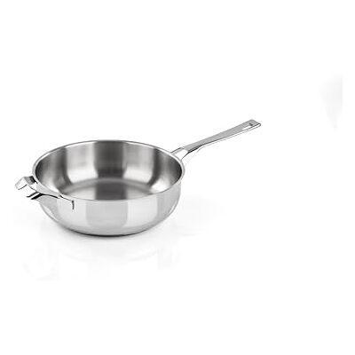 Barazzoni , My Pot, Tegame Manico Lungo e Maniglia ø28cm, Acciaio Inox 18/10, Capacità 4,4lt, Triplo fondo adatto anche per Induzione, Made in Italy Barazzoni , My Pot, Tegame Manico Lungo e Maniglia ø28cm, Acciaio Inox 18/10, Capacità 4,4lt, Triplo fondo adatto anche per Induzione, Made in Italy