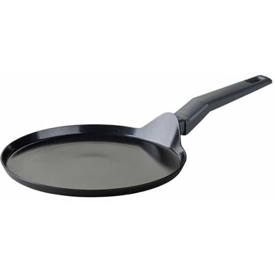 Fackelmann Statement Padella per crepe da Ø 25 cm – Padella piatta rivestita in ceramica – Alluminio riciclato con rivestimento antiaderente – Per tutti i piani cottura, compresi quelli a induzione Fackelmann Statement Padella per crepe da Ø 25 cm – Padella piatta rivestita in ceramica – Alluminio riciclato con rivestimento antiaderente – Per tutti i piani cottura, compresi quelli a induzione