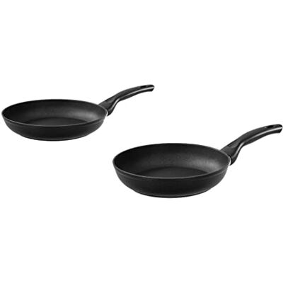 Barazzoni Spa, Dolomitica Extra Black, Set 2 Padelle alluminio ø24+ ø28cm, Induzione, Made in Italy Barazzoni Spa, Dolomitica Extra Black, Set 2 Padelle alluminio ø24+ ø28cm, Induzione, Made in Italy