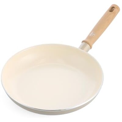 GreenChef Nordics Padella con Rivestimento Ceramico Antiaderente, 24 cm, Compatibile con Induzione, Manico Effetto Legno, Senza PFAS, Adatta al Forno 160 °C, Lavabile in Lavastoviglie, Crema GreenChef Nordics Padella con Rivestimento Ceramico Antiaderente, 24 cm, Compatibile con Induzione, Manico Effetto Legno, Senza PFAS, Adatta al Forno 160 °C, Lavabile in Lavastoviglie, Crema