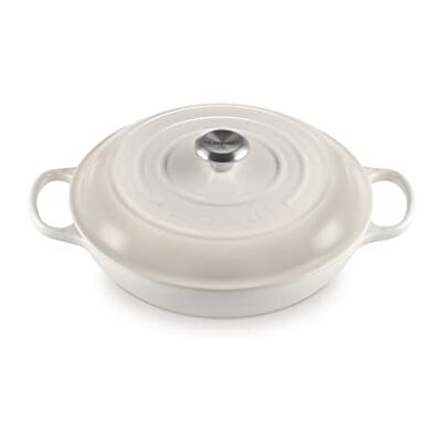 LE CREUSET Tegame basso Evolution in ghisa vetrificata, Rotondo, diameter 30 cm, 3.2 l, Meringue, 21180307164430 LE CREUSET Tegame basso Evolution in ghisa vetrificata, Rotondo, diameter 30 cm, 3.2 l, Meringue, 21180307164430