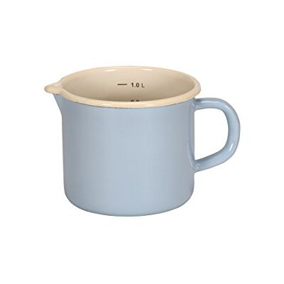 KRÜGER Karl Latte pentola, Smalto, Azzurro, 12 x 16 x 30 cm KRÜGER Karl Latte pentola, Smalto, Azzurro, 12 x 16 x 30 cm
