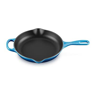 LE CREUSET Padella doppio becco Evolution in ghisa vetrificata, Rotonda, diameter 23 cm, Azzurro, 20182232200422 LE CREUSET Padella doppio becco Evolution in ghisa vetrificata, Rotonda, diameter 23 cm, Azzurro, 20182232200422