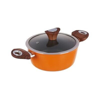 KASANOVA Casseruola arancione 20 cm con coperchio KASANOVA Casseruola arancione 20 cm con coperchio